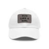 Run Like A Girl Baseball Hat with Leather Patch (Rectangle)