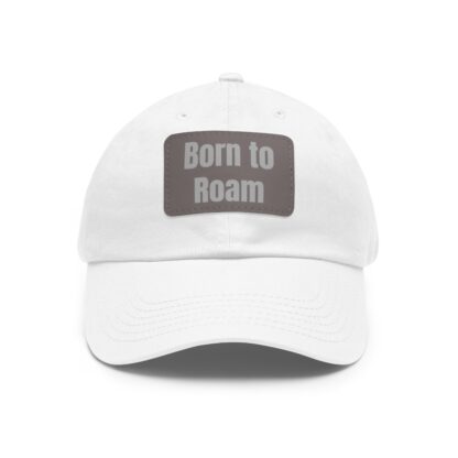 Born To Roam Baseball Hat with Leather Patch (Rectangle) - Image 8