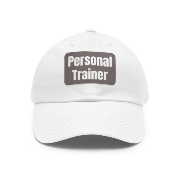 Personal Trainer Baseball Hat with Leather Patch (Rectangle) - Image 8