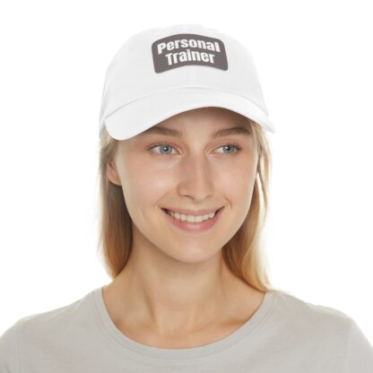 Personal Trainer Baseball Hat with Leather Patch (Rectangle) - Image 11