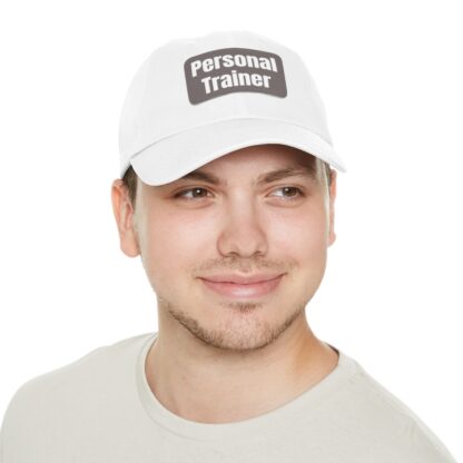 Personal Trainer Baseball Hat with Leather Patch (Rectangle) - Image 12