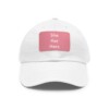 She/Her/Hers Pronouns Baseball Hat with Leather Patch (Rectangle)