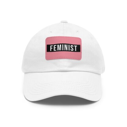 Feminist Baseball Hat with Leather Patch (Rectangle) - Image 2