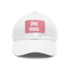 Dog Mom Baseball Hat with Leather Patch (Rectangle)