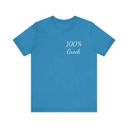 100% Greek Unisex Jersey Short Sleeve Tee - Image 2