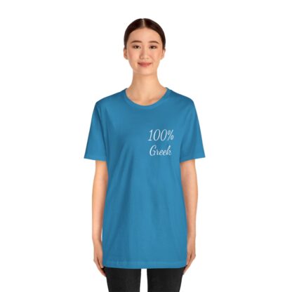 100% Greek Unisex Jersey Short Sleeve Tee - Image 12