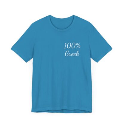 100% Greek Unisex Jersey Short Sleeve Tee - Image 4