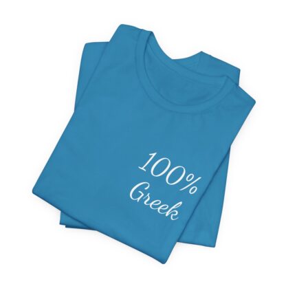 100% Greek Unisex Jersey Short Sleeve Tee - Image 6