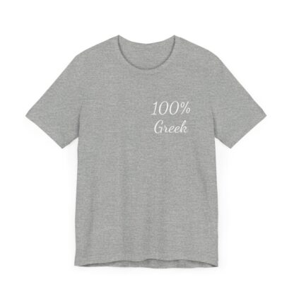 100% Greek Unisex Jersey Short Sleeve Tee - Image 120