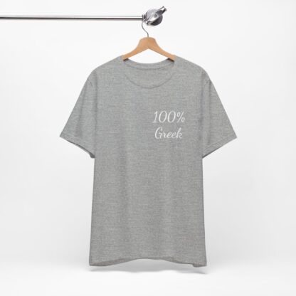 100% Greek Unisex Jersey Short Sleeve Tee - Image 124