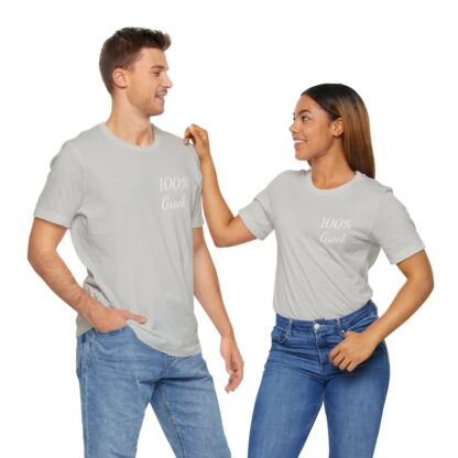 100% Greek Unisex Jersey Short Sleeve Tee - Image 88