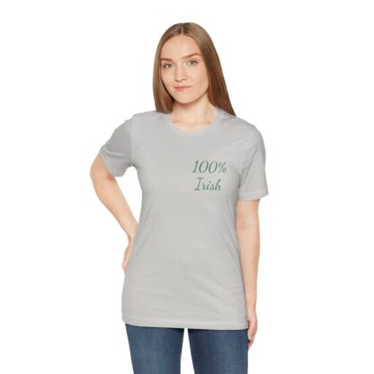 100% Irish Unisex Jersey Short Sleeve Tee - Image 72