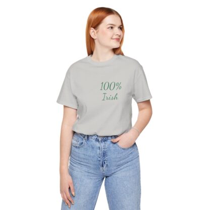 100% Irish Unisex Jersey Short Sleeve Tee - Image 77