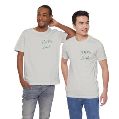 100% Irish Unisex Jersey Short Sleeve Tee - Image 86