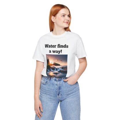 Water Finds A Way Unisex Jersey Short Sleeve Tee - Image 18