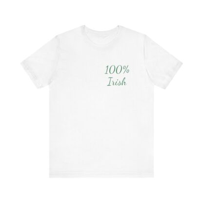 100% Irish Unisex Jersey Short Sleeve Tee - Image 2