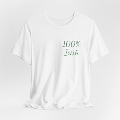 100% Irish Unisex Jersey Short Sleeve Tee - Image 7