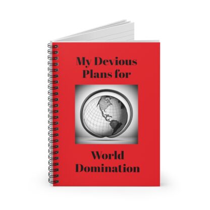 My Devious Plans for World Domination Spiral Notebook - Ruled Line - Image 2