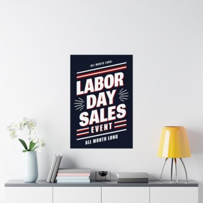 Labor Day Sales Event Matte Vertical Posters