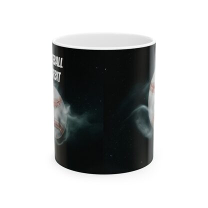 Baseball In Orbit Ceramic Mug, 11oz - Image 2