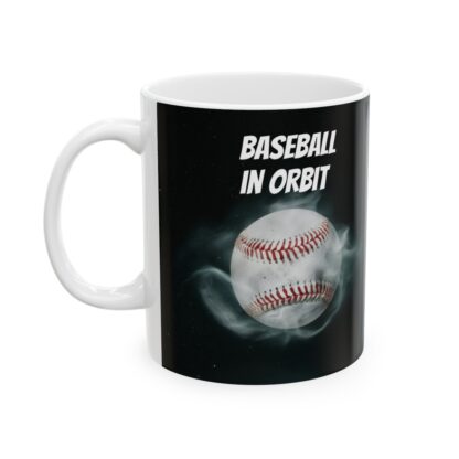 Baseball In Orbit Ceramic Mug, 11oz - Image 4