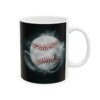 Baseball In Orbit Ceramic Mug, 11oz