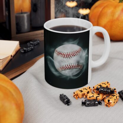 Baseball In Orbit Ceramic Mug, 11oz - Image 7