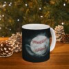 Baseball In Orbit Ceramic Mug, 11oz