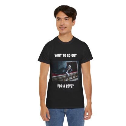 Dracula - VANT TO GO OUT FOR A BITE Unisex Heavy Cotton Tee - Image 22