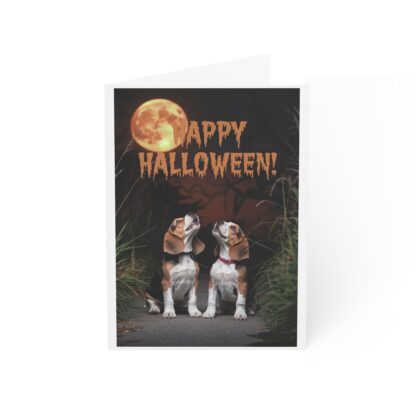 Happy Halloween Howl At The Moon Greeting Cards (1, 10, 30, and 50pcs) - Image 9