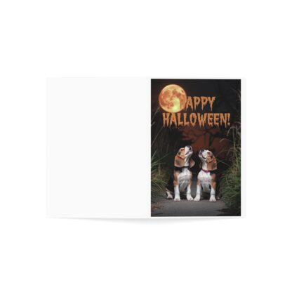 Happy Halloween Howl At The Moon Greeting Cards (1, 10, 30, and 50pcs) - Image 11