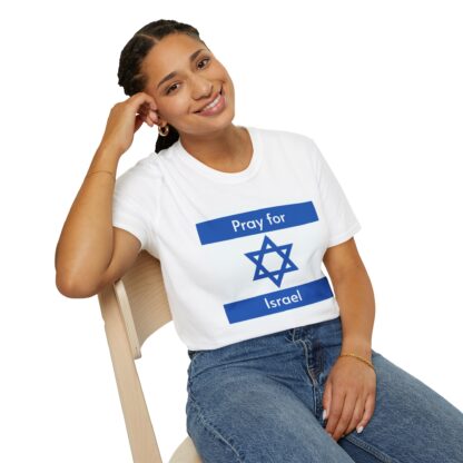 Pray for Israel Unisex Softstyle T-Shirt - Image 10