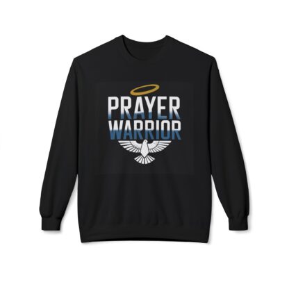 Prayer Warrior Unisex Midweight Softstyle Fleece Crewneck Sweatshirt - Image 2